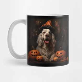 Clumber Spaniel Halloween Mug